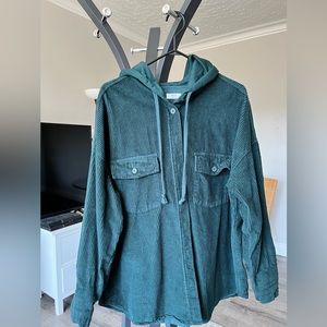 Courdoroy button up shacket